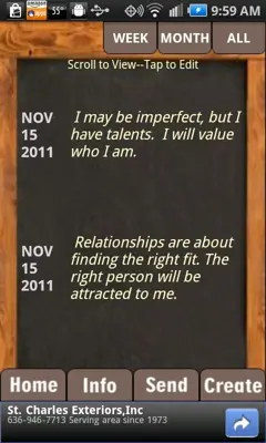 Self-Esteem BlackBoard android App screenshot 1